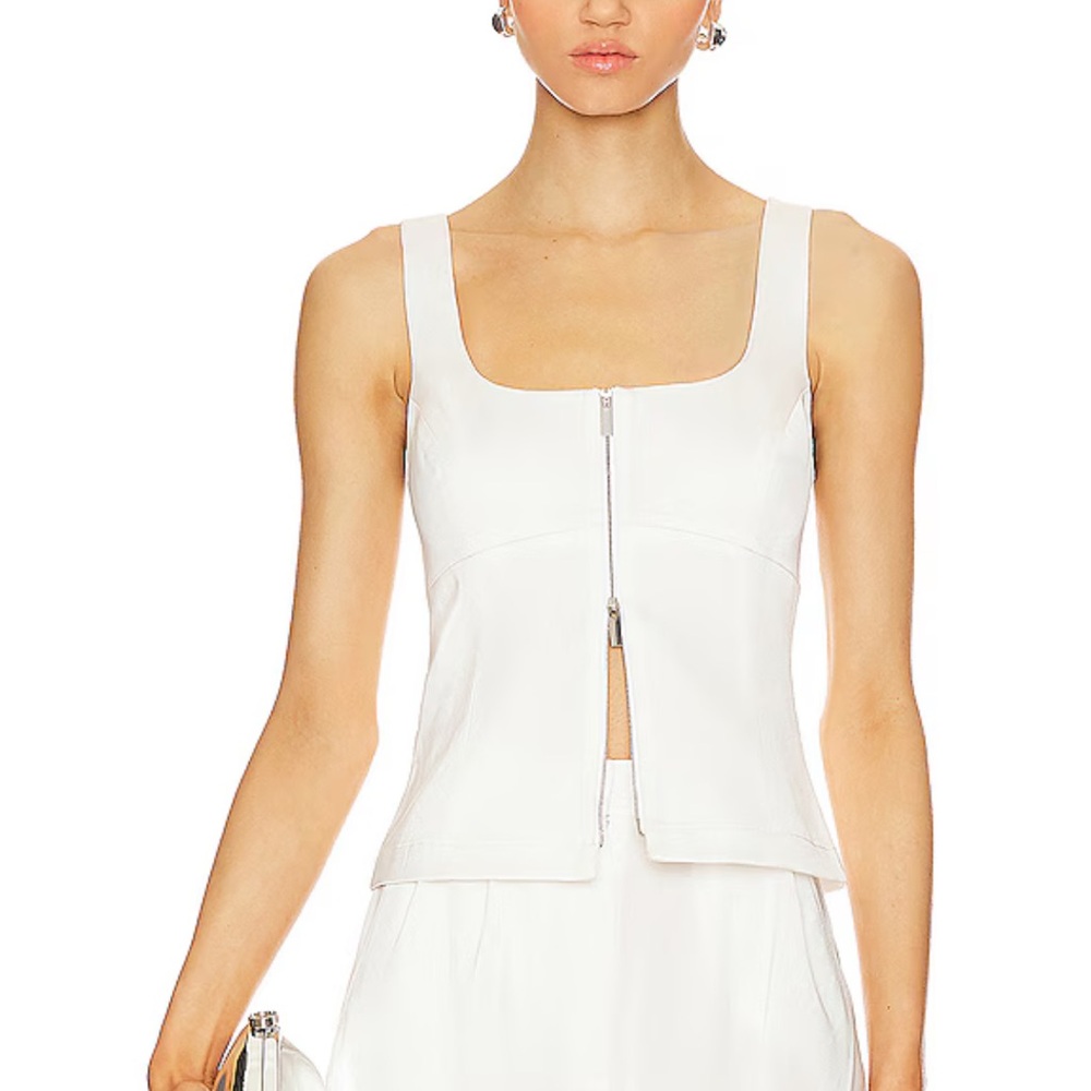 Amanda Uprichard Violet Top in Ivory